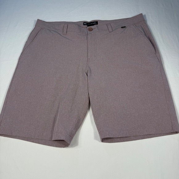 Travis Mathew Mens Size 38 Shorts mulled grape Blend Casual Golf - Picture 1 of 8